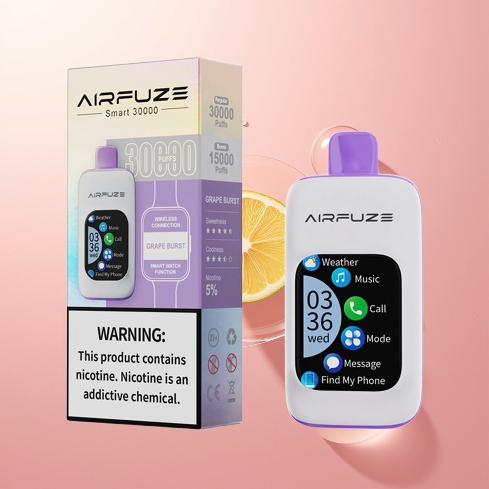 AirFuze Smart 30000 عصير العنب البري القوي 900 مللي أمبير