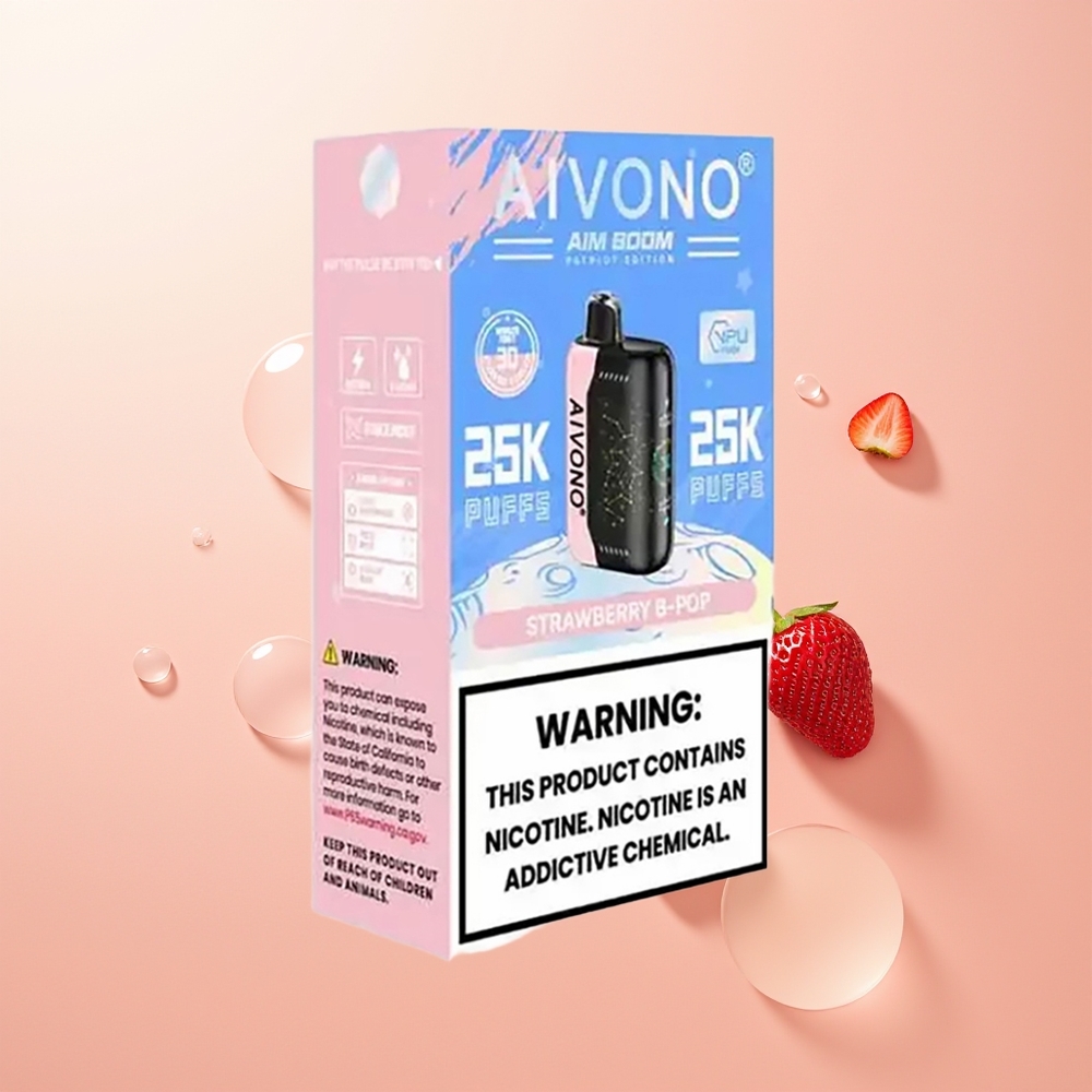 Aivono Aim Boom 25000 فراولة بوب 28 مل