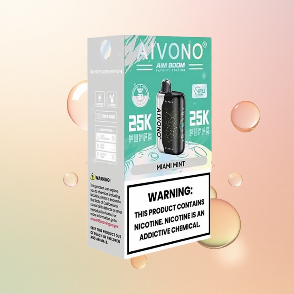 Aivono Aim Boom 25000 نعناع ميامي سعة 28 مل