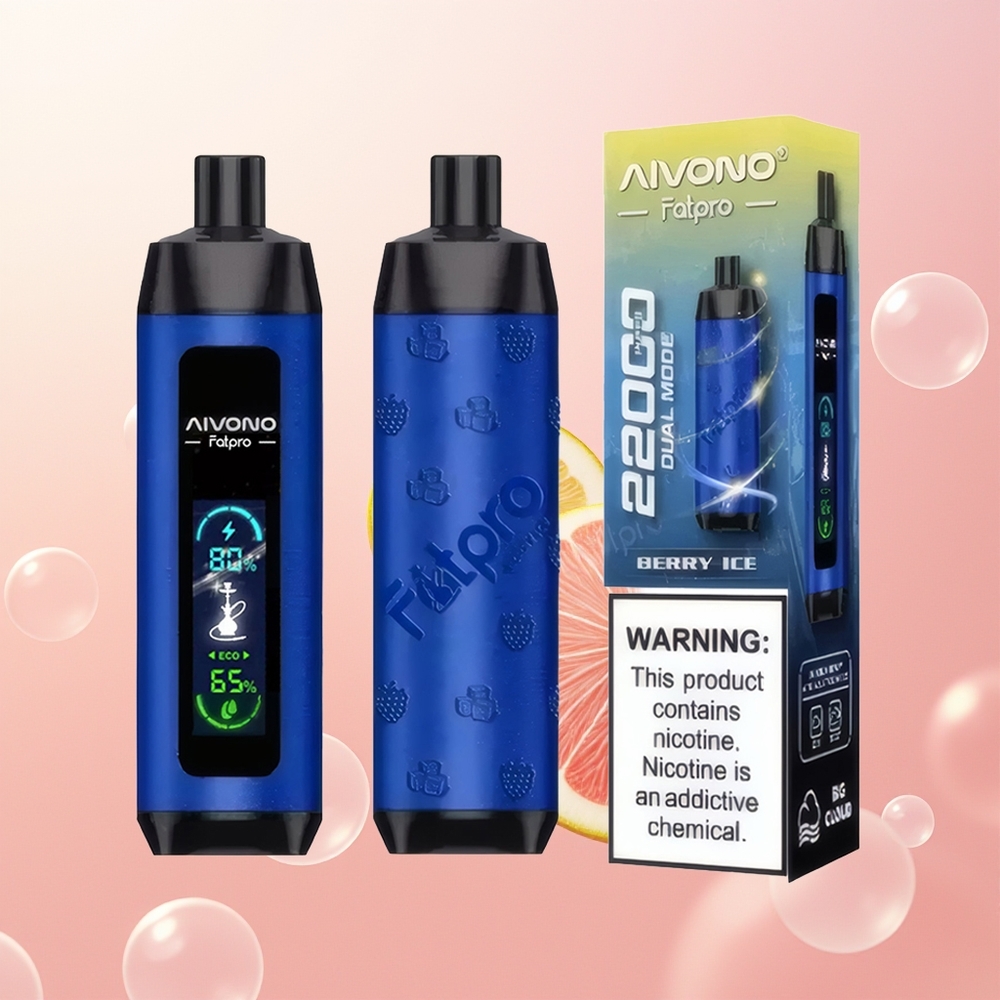 Aivono Aim Fatpro 22000 توت الجليد مع 28 مل و 06 أوم