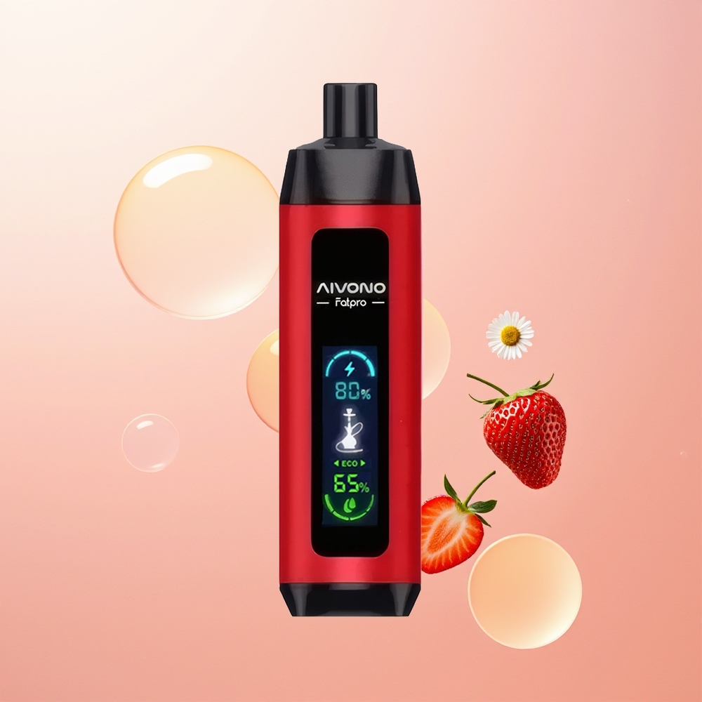 Aivono Aim Fatpro 22000 عصير الفراولة مع 5 نيكوتين ومللي 28 سائل إلكتروني