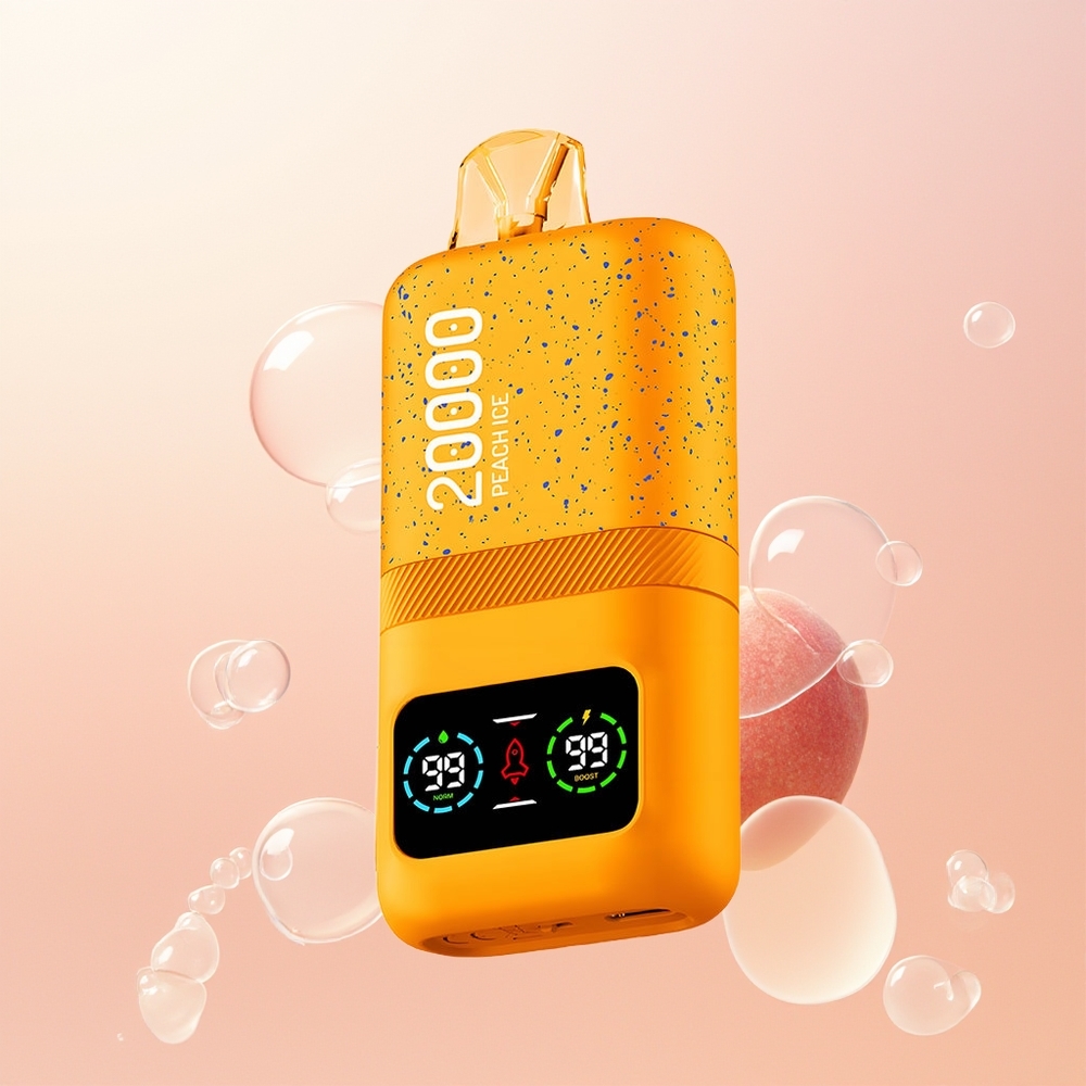 Aivono Aim Magic 20000 لُبْ خَوْخِيّ بِالثَّلْجِ وَشَبَكَةٍ مُزْدَوِجَةٍ