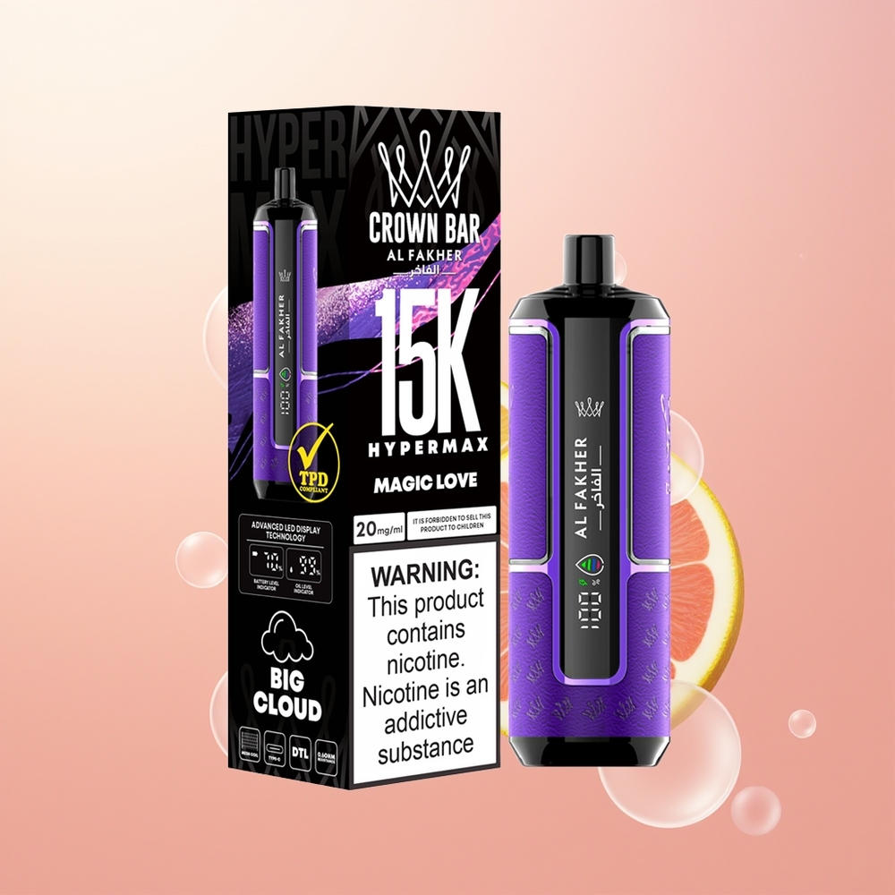 Al Fakher Crown Bar 15K Hypermax سحر الحب هايبرماكس الصغير السريع