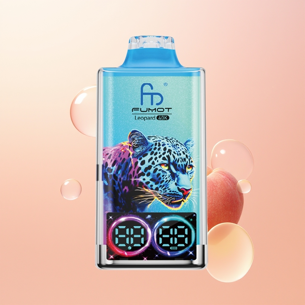 Fumot Leopard 40K توت الخوخ بنسبة 5٪ مع شحن Type-C