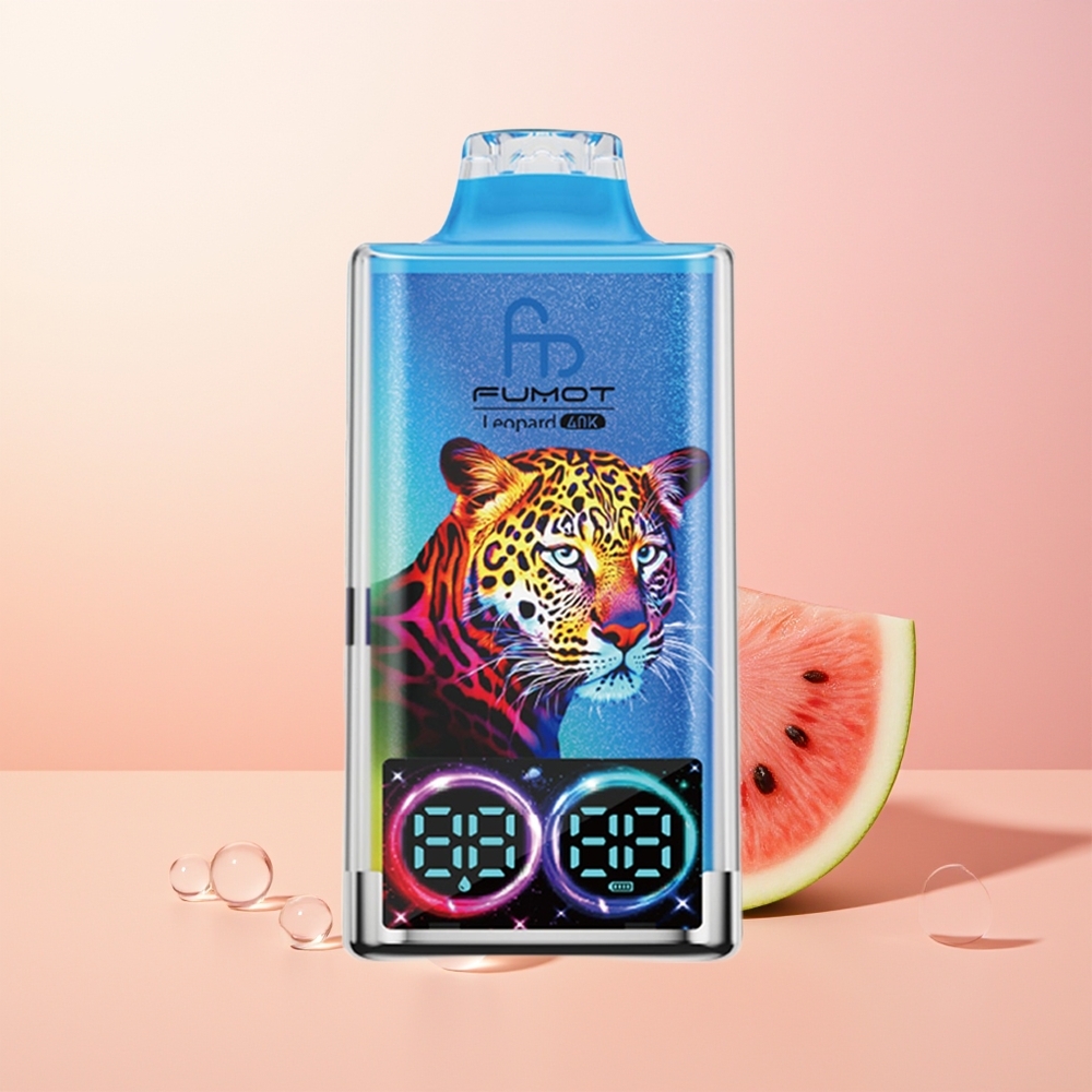 Fumot Leopard 40K علكة البطيخ الفاخرة بشحن من النوع سي وطاقة بطارية 700 مللي أمبير