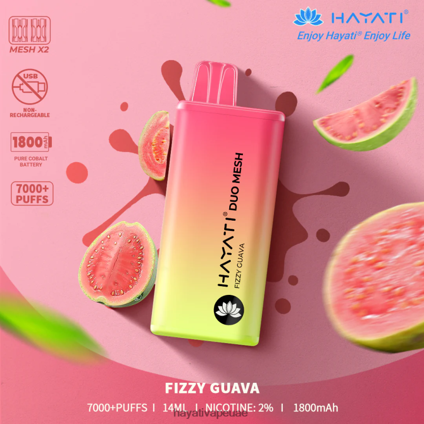 Hayati Duo Mesh يمكن التخلص منه الجوافة الغازية - Hayati Vape Near Me 4B028H169