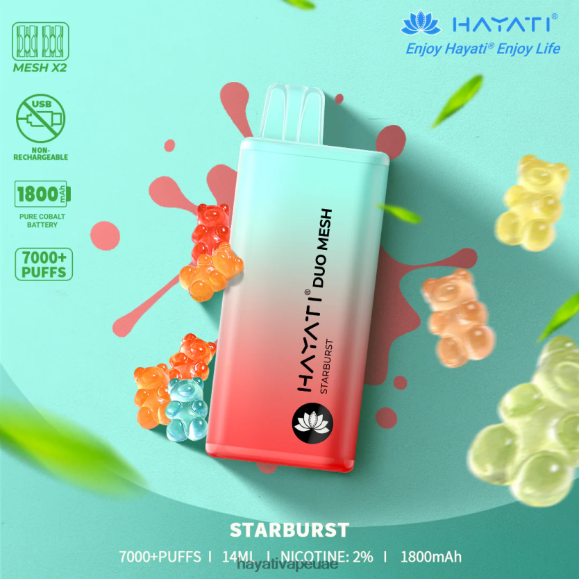 Hayati Duo Mesh يمكن التخلص منه انفجار نجمي - Hayati Store UAE 4B028H181