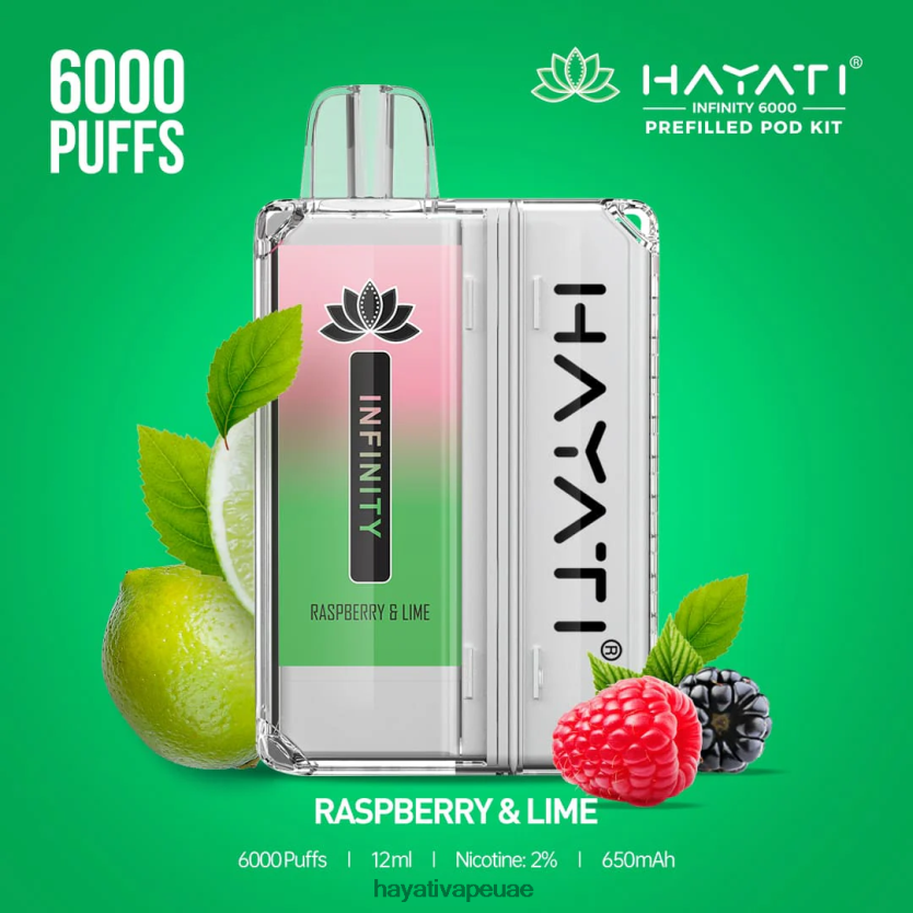 Hayati Infinity 6000 مجموعة جراب التوت والليمون - Hayati Vape Flavours 4B028H157