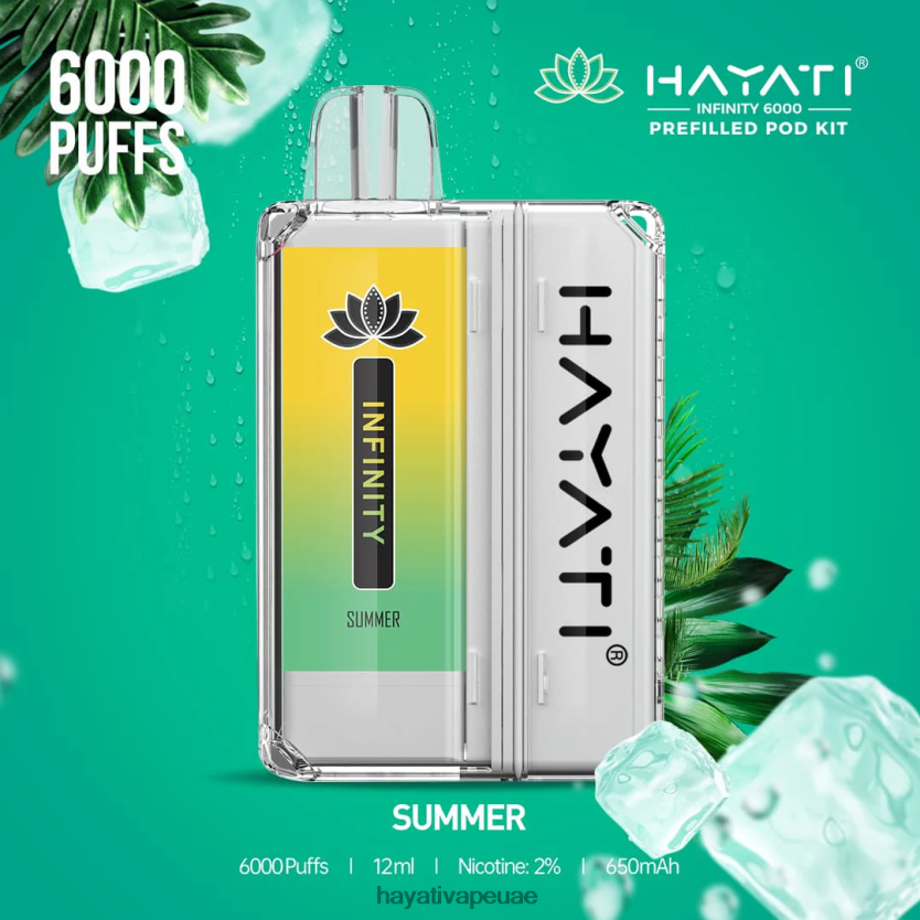 Hayati Infinity 6000 مجموعة جراب صيف - Hayati Vape Price 4B028H162
