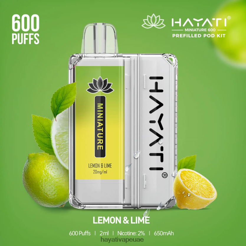 Hayati Miniature 600 مجموعة جراب ليمون حامض - Hayati Vape Near Me 4B028H39