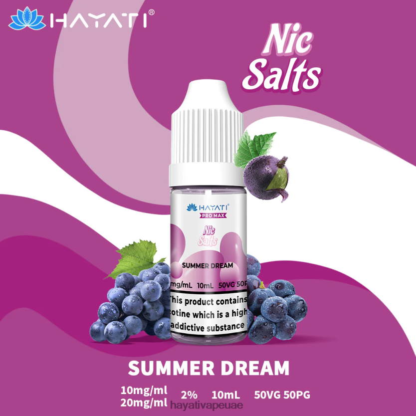 Hayati Pro Max أملاح النيكل حلم الصيف - Hayati Vape UAE 4B028H246