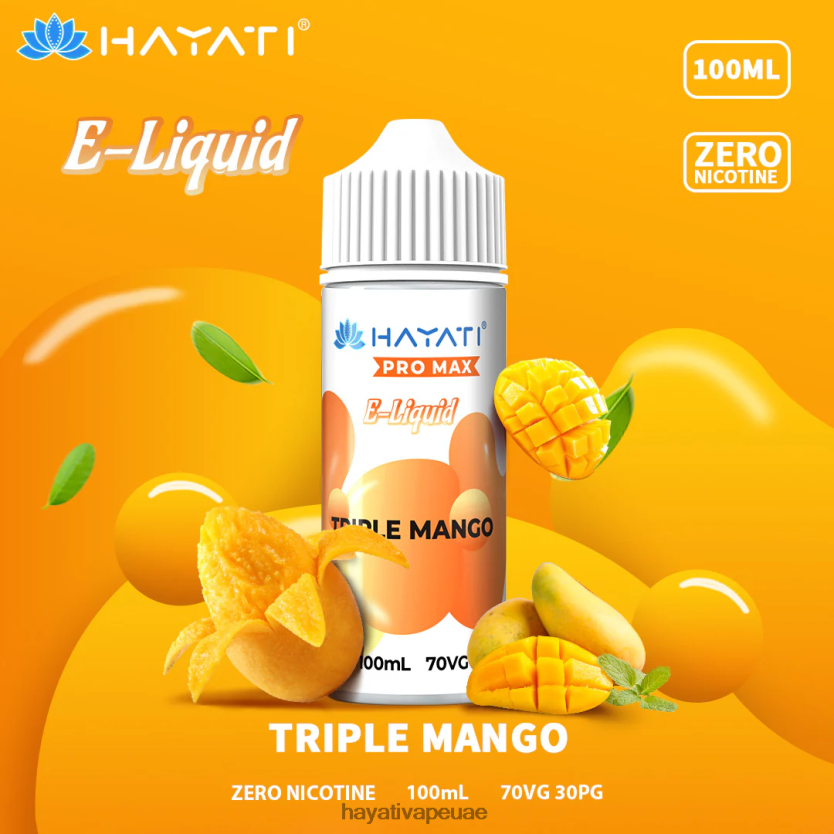 Hayati Pro Max أملاح النيكل مانجو ثلاثية - Hayati Vape Liquid 4B028H258