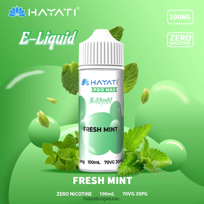 Hayati Pro Max أملاح النيكل نعناع طازج - Hayati Vape Dubai 4B028H255