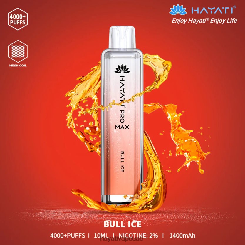 Hayati Pro Max يمكن التخلص منه الجليد الثور - Hayati Vape Price 4B028H132