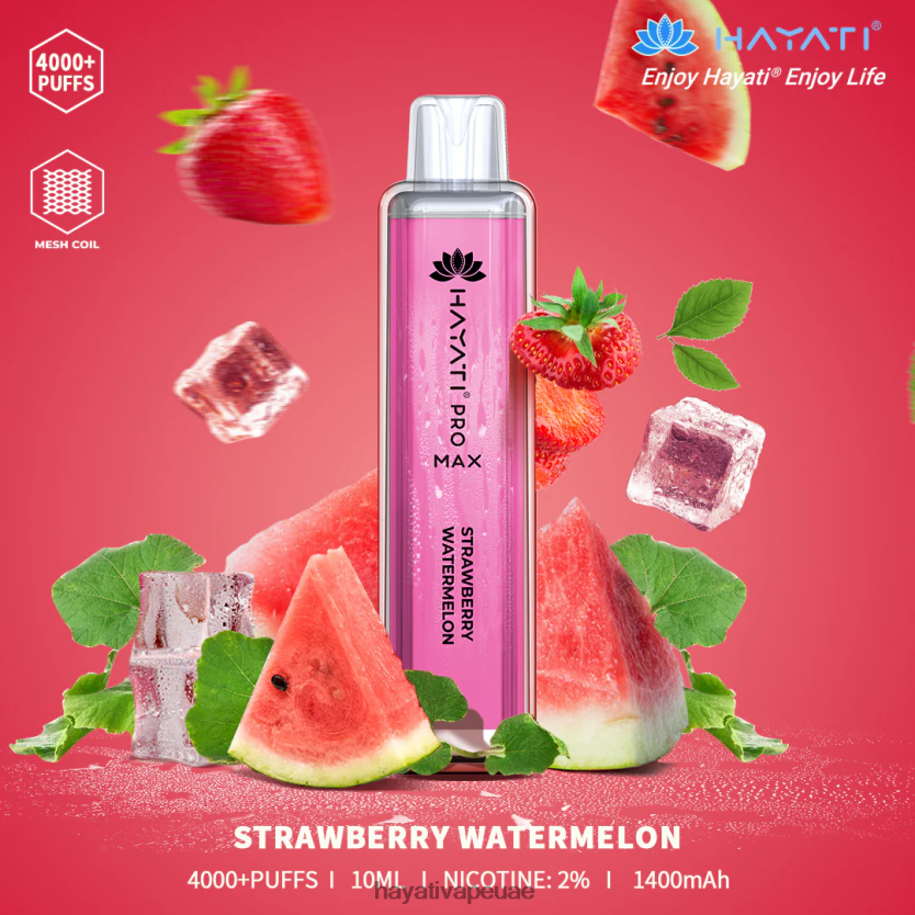 Hayati Pro Max يمكن التخلص منه الفراولة والبطيخ - Hayati UAE 4B028H123