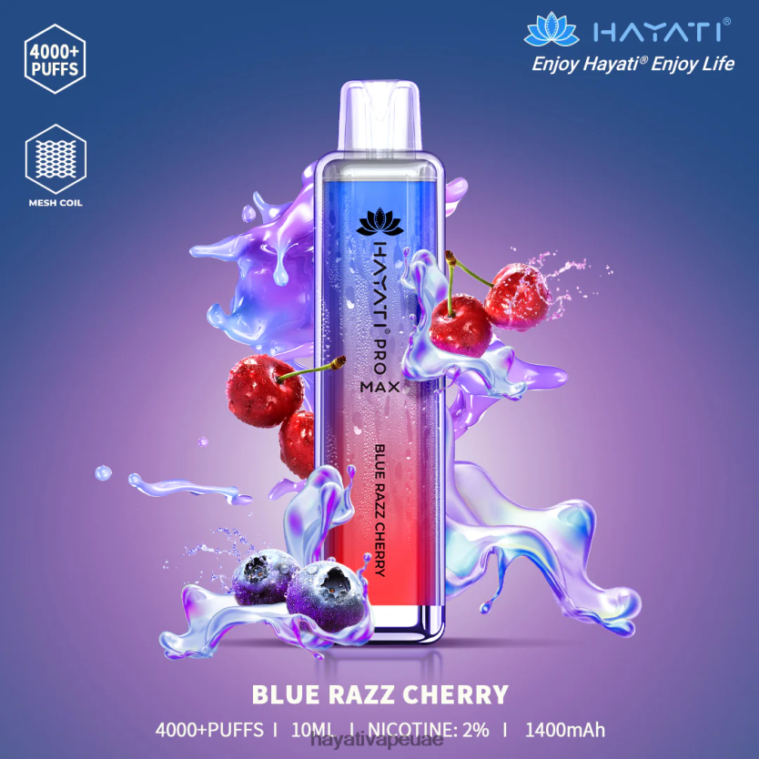 Hayati Pro Max يمكن التخلص منه الكرز الأزرق - Hayati Abu Dhabi 4B028H94