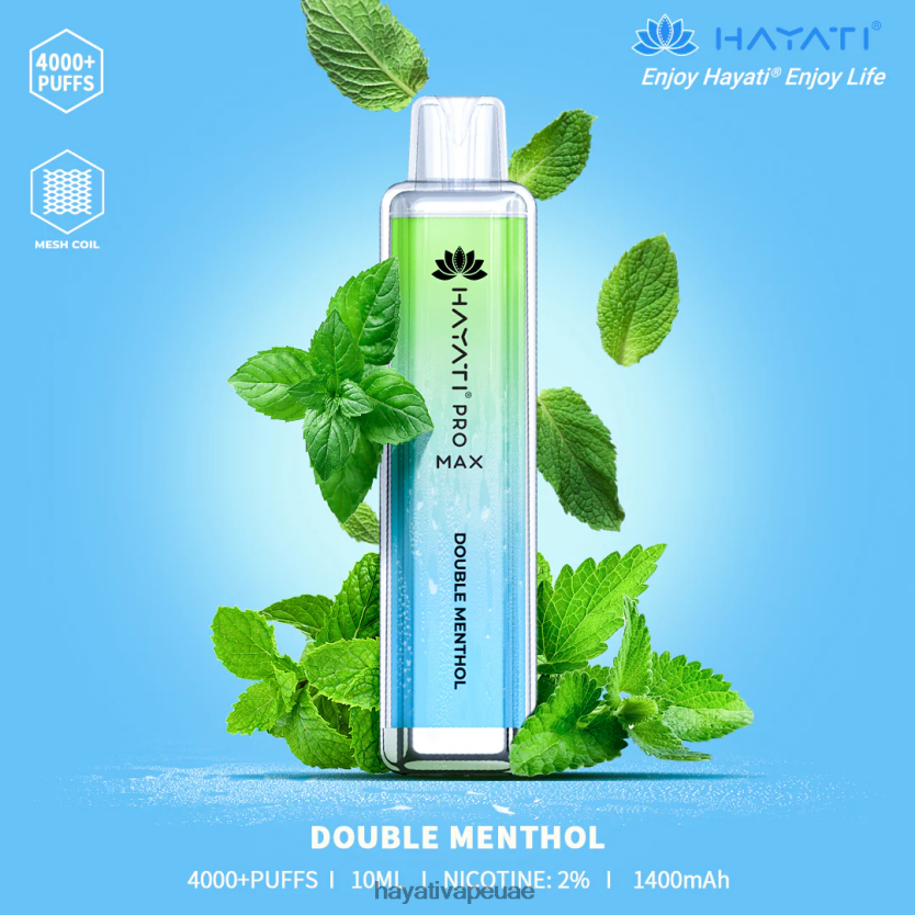 Hayati Pro Max يمكن التخلص منه المنثول المزدوج - Hayati Vape Price 4B028H102
