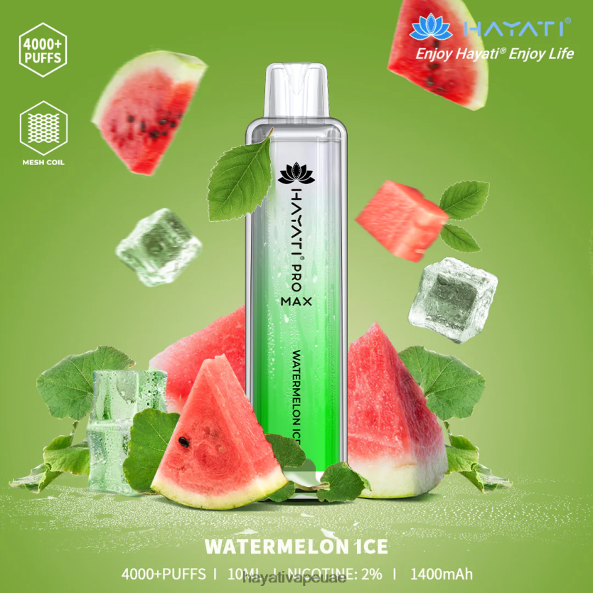 Hayati Pro Max يمكن التخلص منه ثلج البطيخ - Hayati Vape Flavours 4B028H127