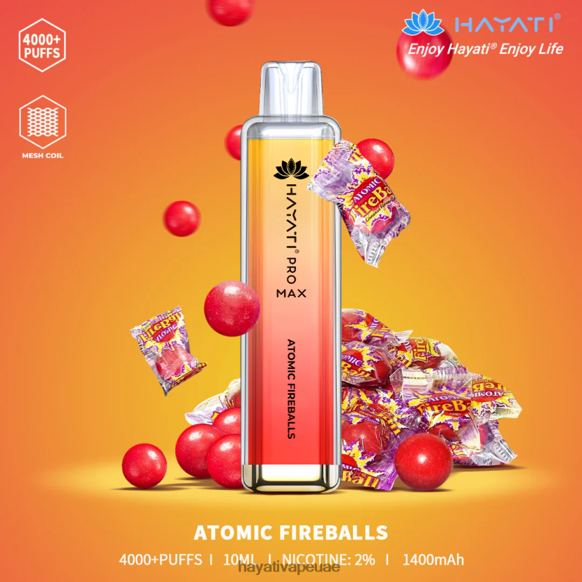Hayati Pro Max يمكن التخلص منه كرة نارية ذرية - Hayati Vape Near Me 4B028H89
