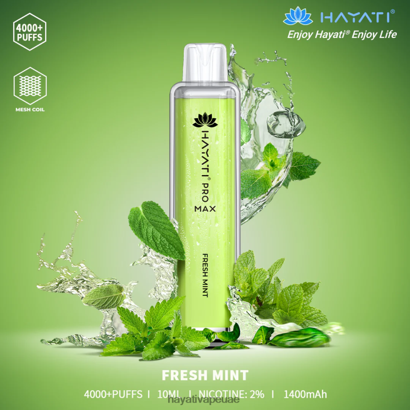 Hayati Pro Max يمكن التخلص منه نعناع طازج - Hayati Abu Dhabi 4B028H104
