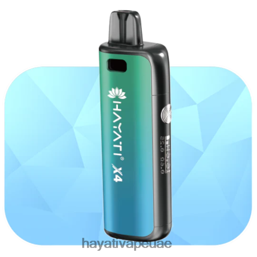 Hayati X4 نظام جراب قابل لإعادة التعبئة أورورا الخضراء - Hayati Vape Near Me 4B028H59
