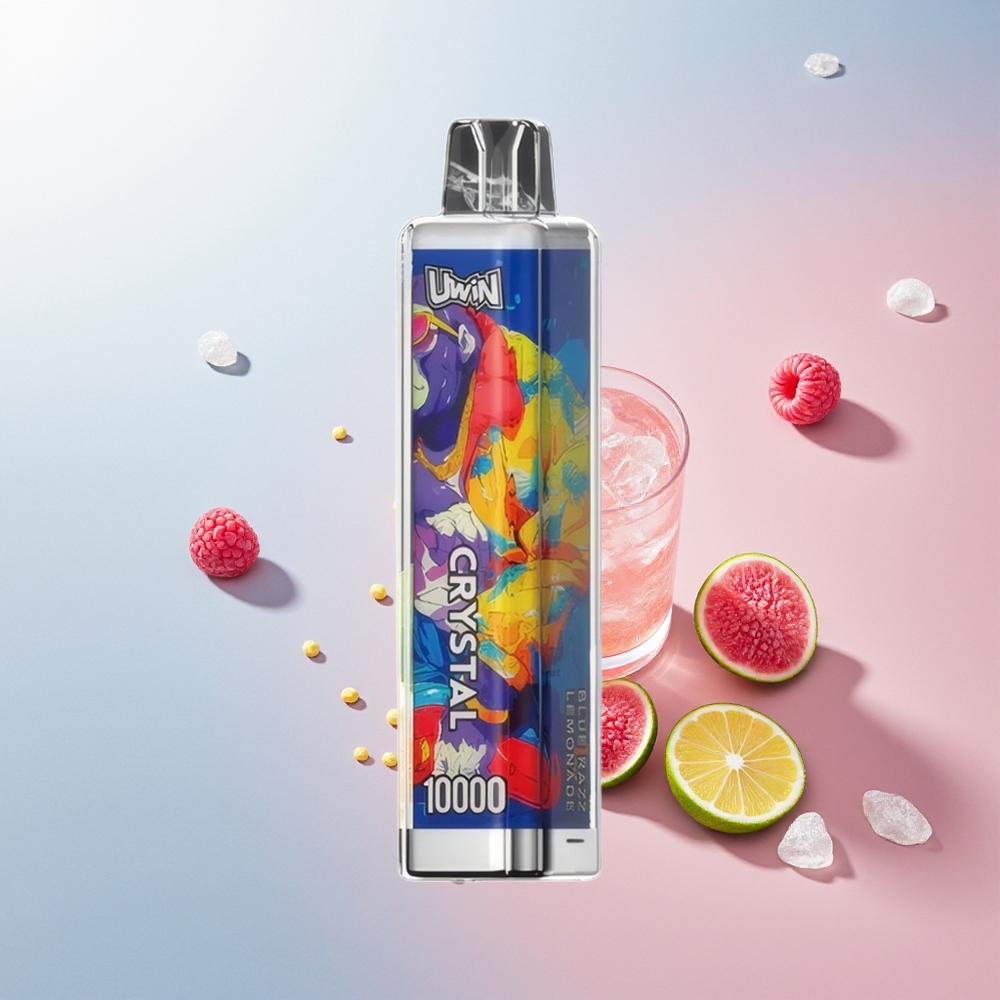 Uwin Crystal 10000 الليموناضة الزرقاء بالتوت مع إضاءة RGB وشحن سريع