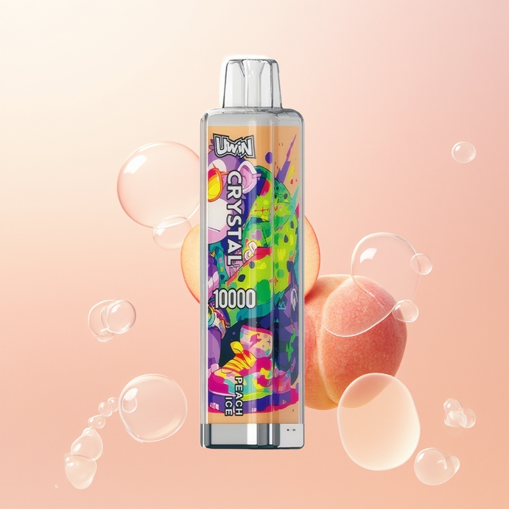 Uwin Crystal 10000 خوخ جليدي مع أضواء آر جي بي