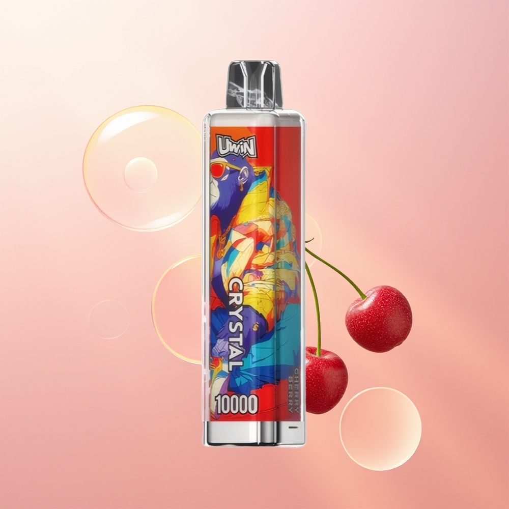 Uwin Crystal 10000 كرز بيري بلور مع أضواء آر جي بي
