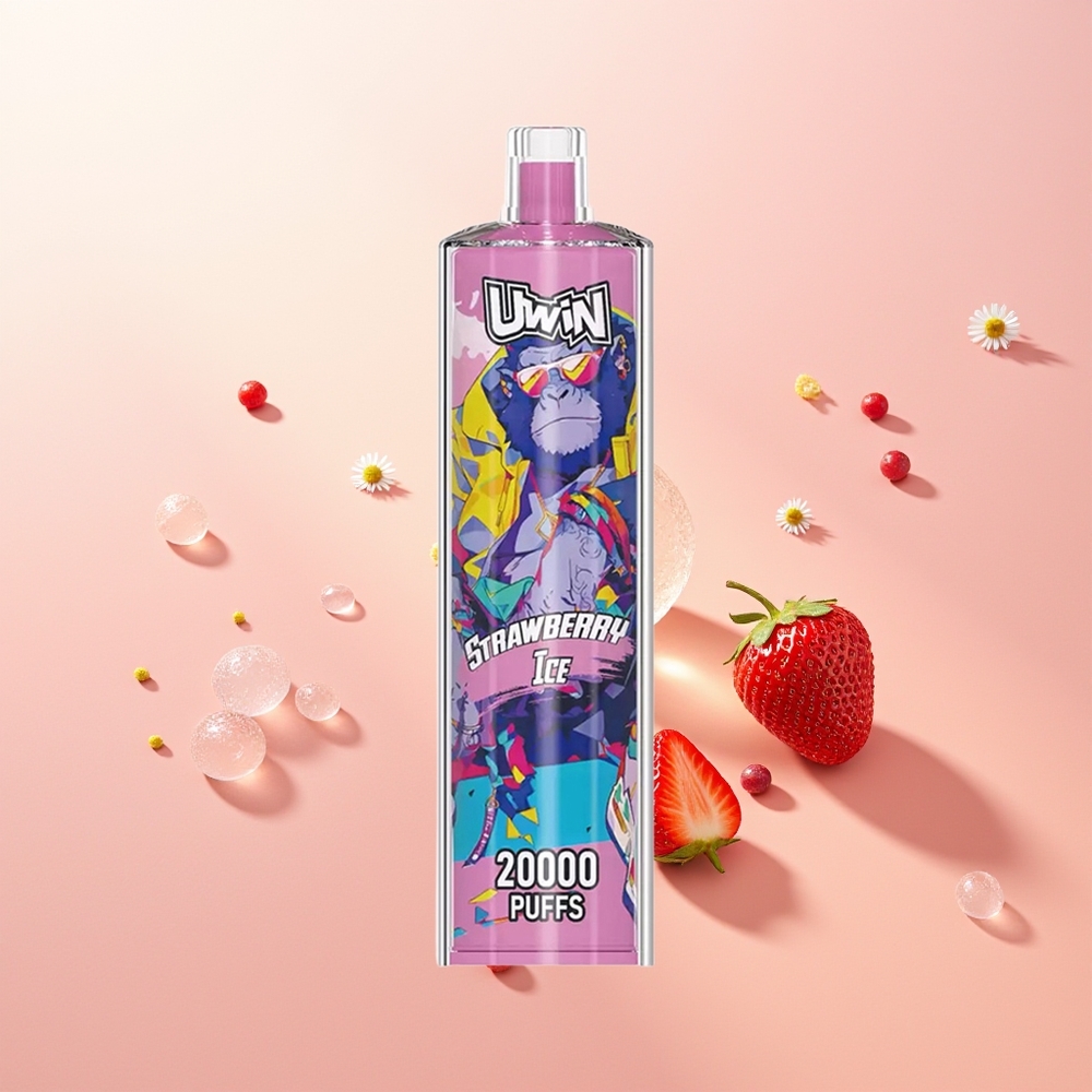 Uwin Shisha Hookah Crystal 20000 Puffs آيس الفراولة شبكة
