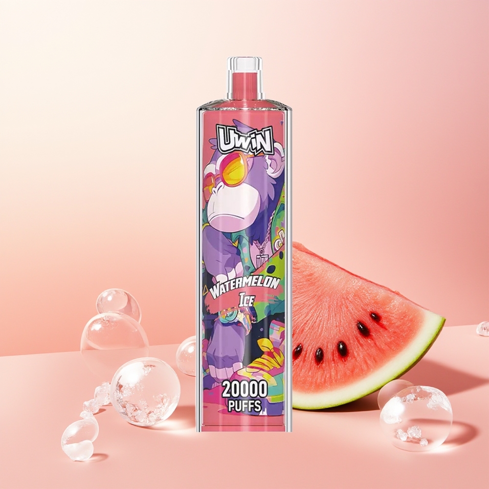 Uwin Shisha Hookah Crystal 20000 Puffs بطيخ مثلج بشبكة