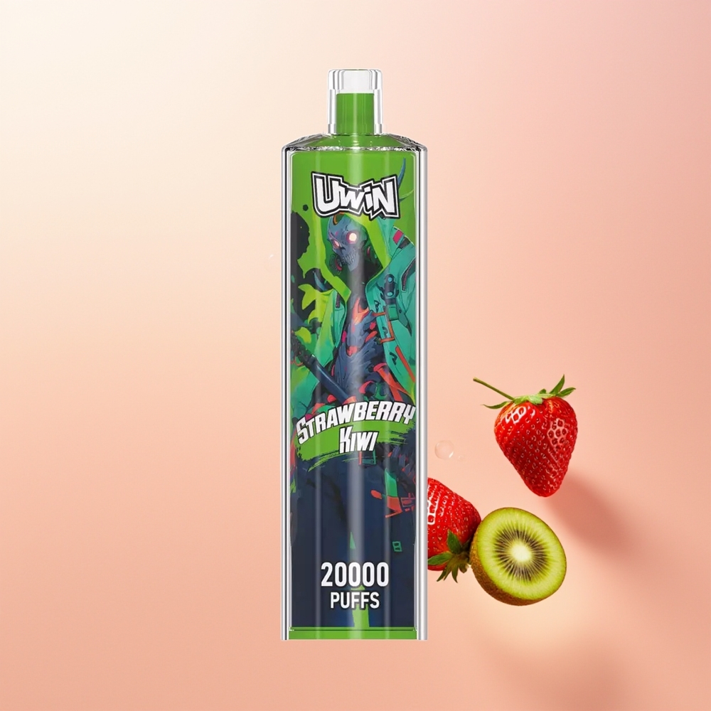 Uwin Shisha Hookah Crystal 20000 Puffs فراولة كيوي شبكية 22 مل