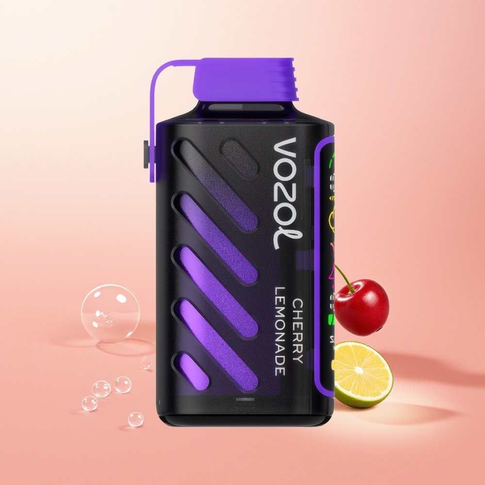 VOZOL Gear Power 20000 عصير الكرز والليمون بشاشة كاملة وتقنية SiLC