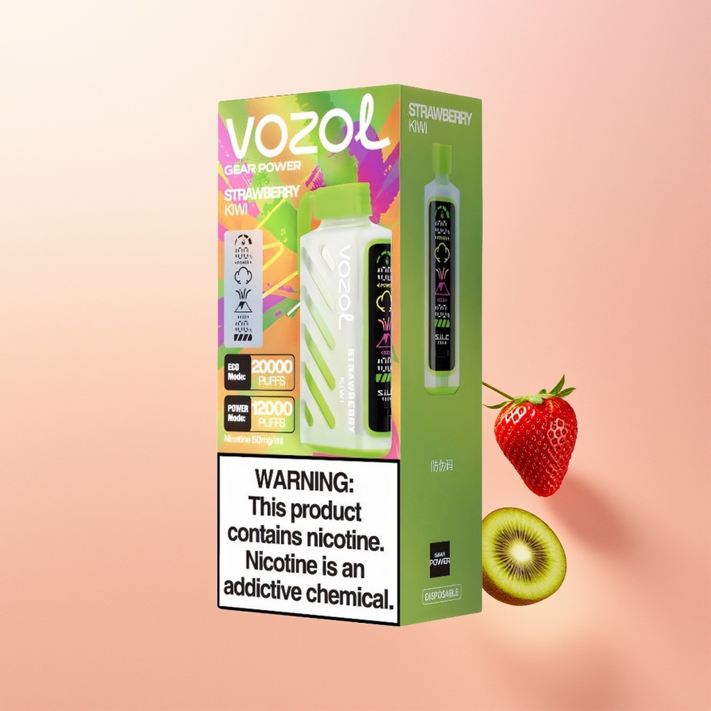 VOZOL Gear Power 20000 فراولة كيوي بتقنية SiLC وشاشة كاملة