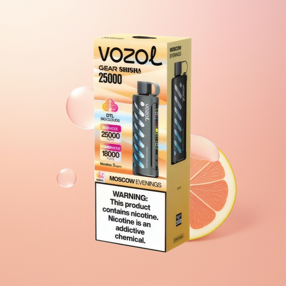 VOZOL Gear Shisha 25000 أمسيات موسكو ذات النكهات الـ30