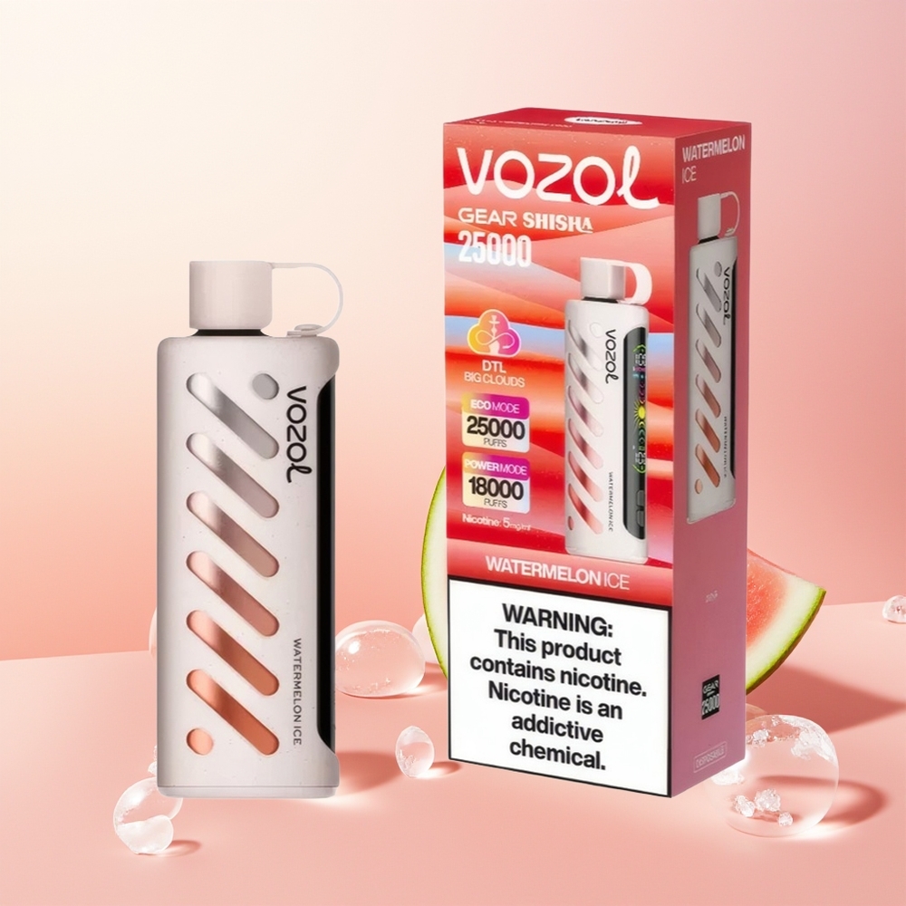 VOZOL Gear Shisha 25000 بطيخ مثلج بـ 1000 ملي أمبير