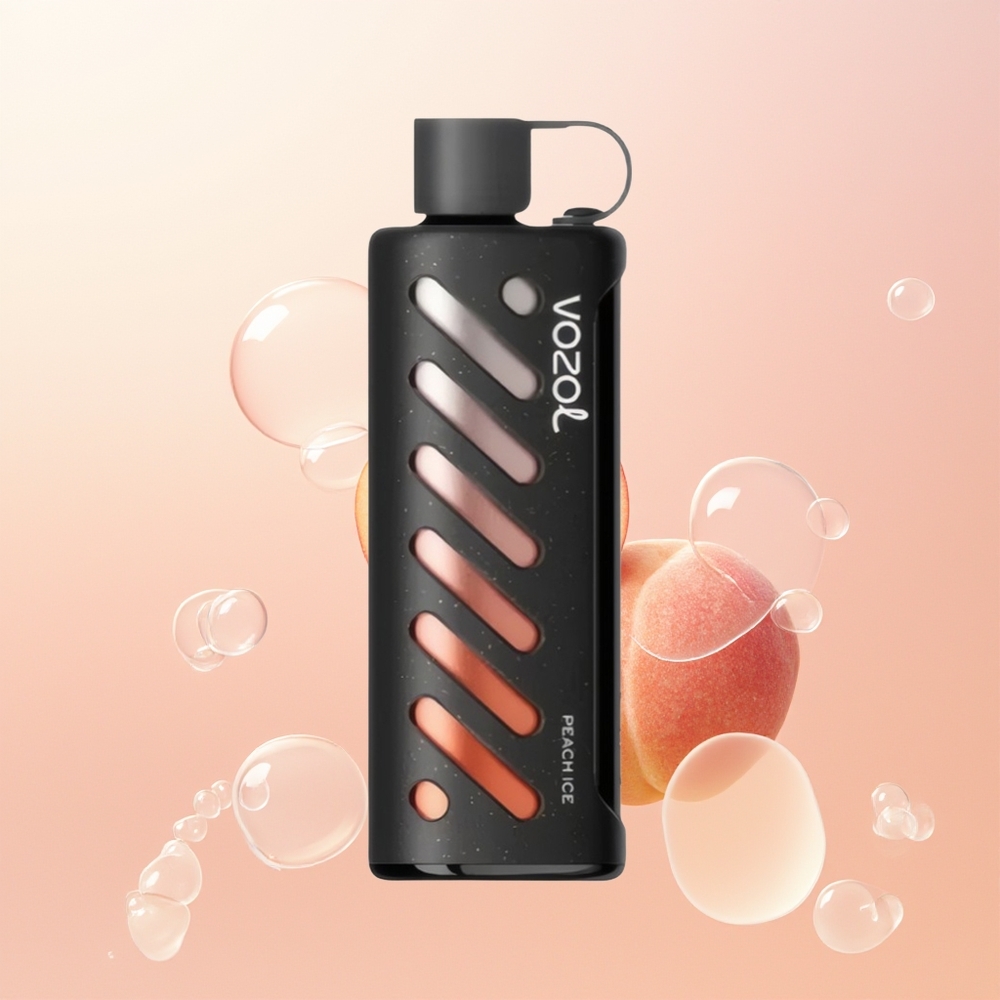 VOZOL Gear Shisha 25000 خوخ جليدي مع رقاقة ذكية ونكهات لذيذة