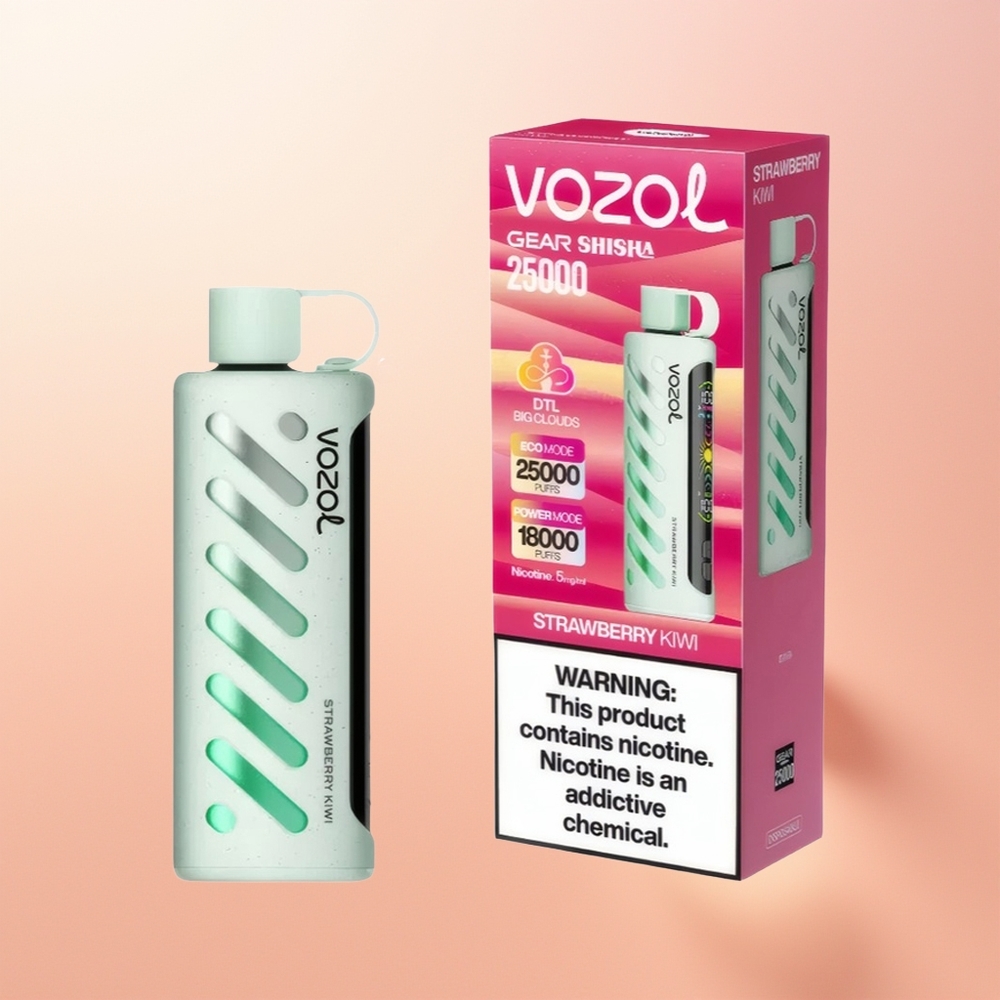 VOZOL Gear Shisha 25000 فراولة كيوي بتقنية SiLC و 1000mAh
