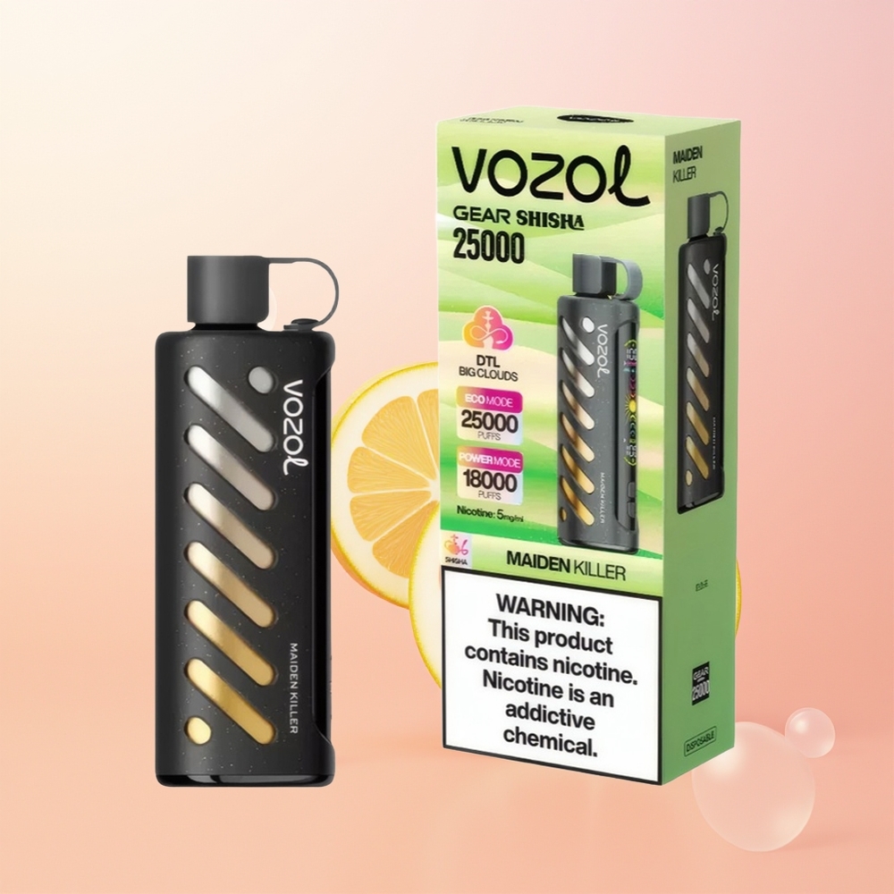 VOZOL Gear Shisha 25000 قاتل العذراء بالشريحة الذكية والنكهات اللذيذة