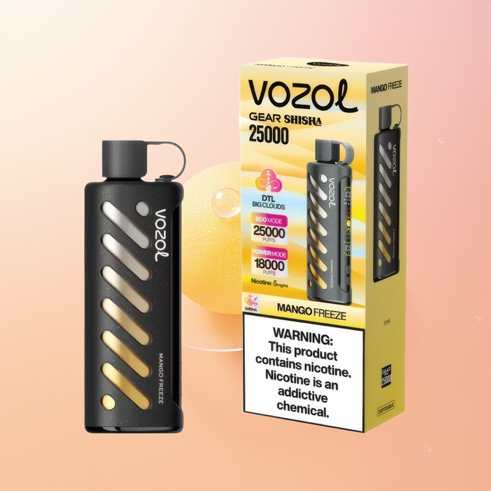 VOZOL Gear Shisha 25000 مانجو فريز ذو نكهات مزدوجة