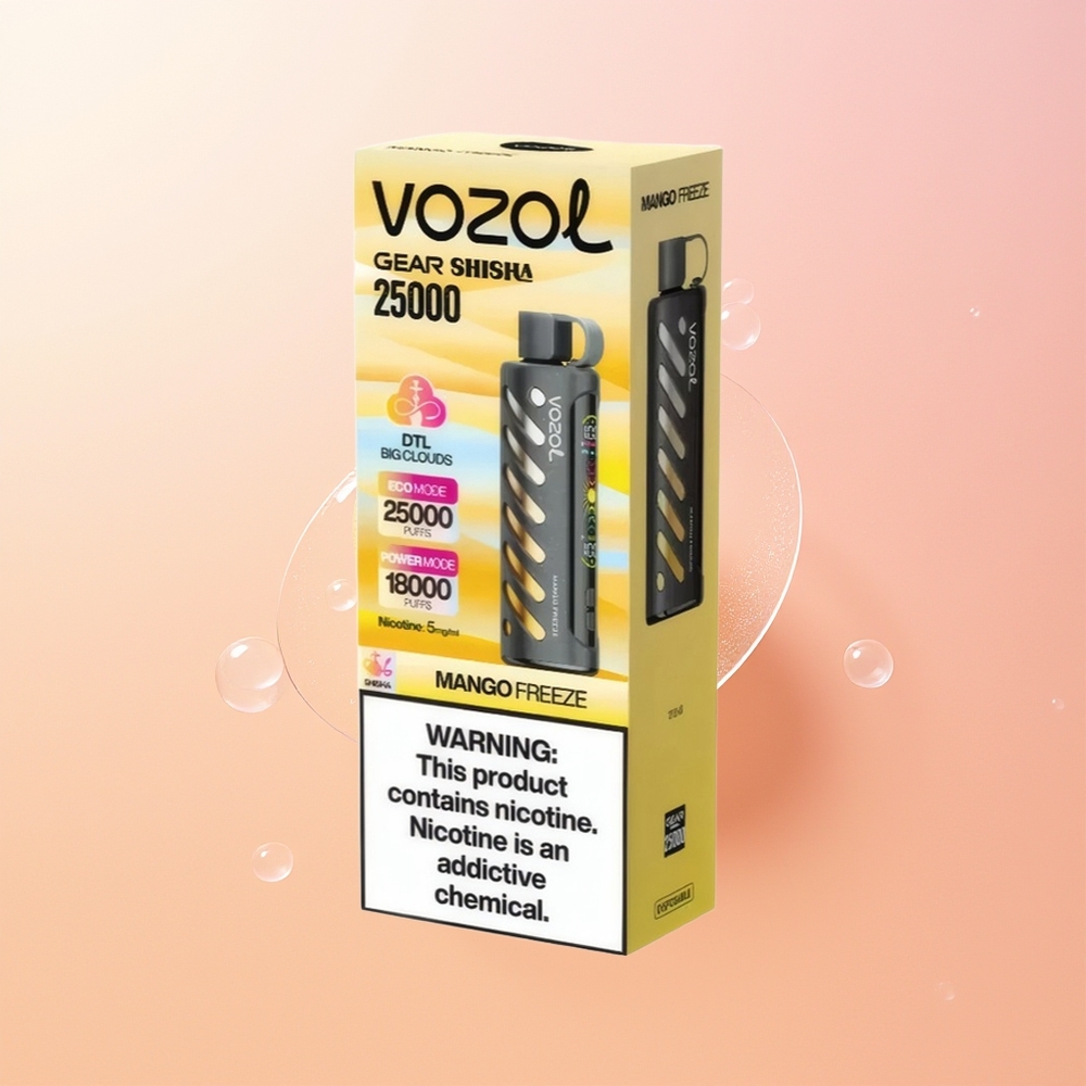 VOZOL Gear Shisha 25000 مانجو فريز ذو نكهات مزدوجة