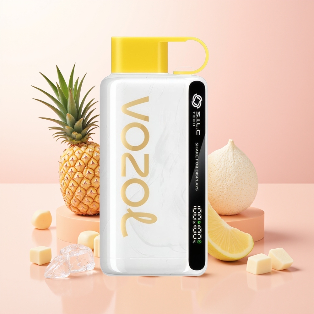 VOZOL STAR 9000/12000 أناناس جوز الهند الجليدي مع شاشة اهتزاز وتقنية الشحن السريع