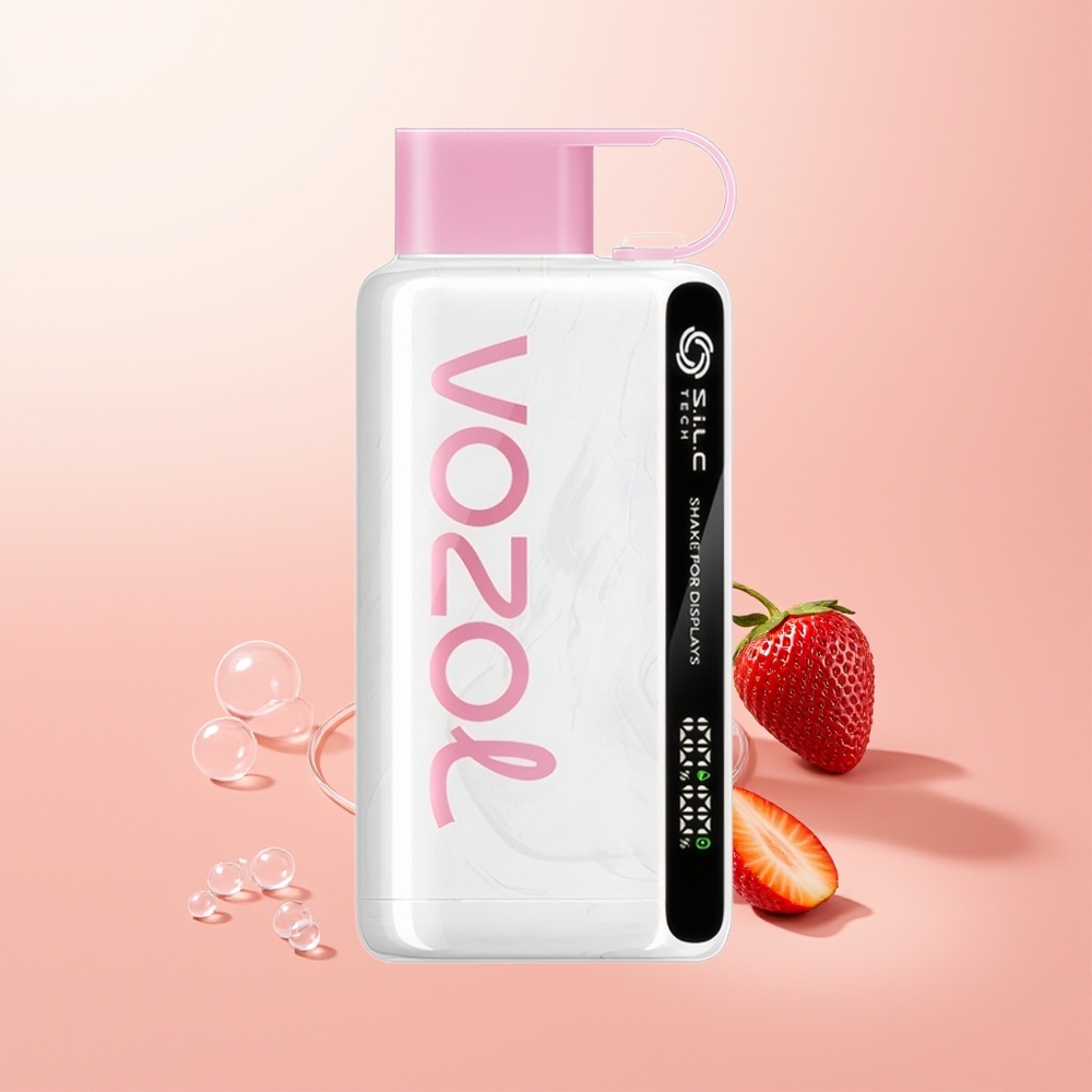 VOZOL STAR 9000/12000 مثلجات الفراولة مع شاحن سريع وحماية الفم
