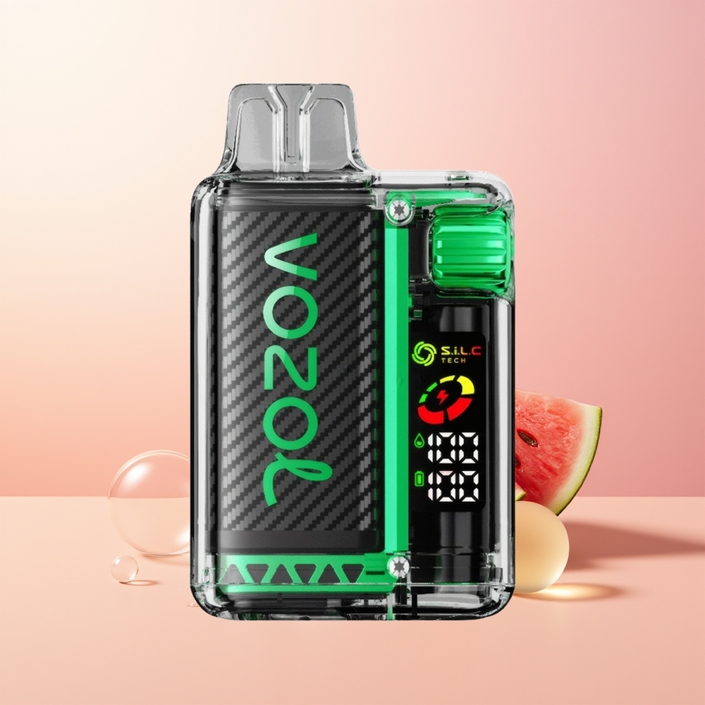 VOZOL Vista 20000 علكة البطيخ الفقاعية بشاشة أوليد وتقنية سيلك المزدوجة