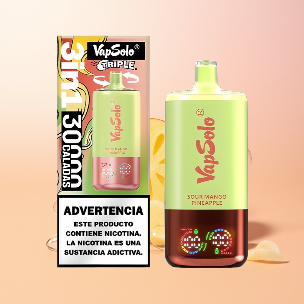 Vapsolo Triple 30000 مانجو حامض أناناس 40 مل