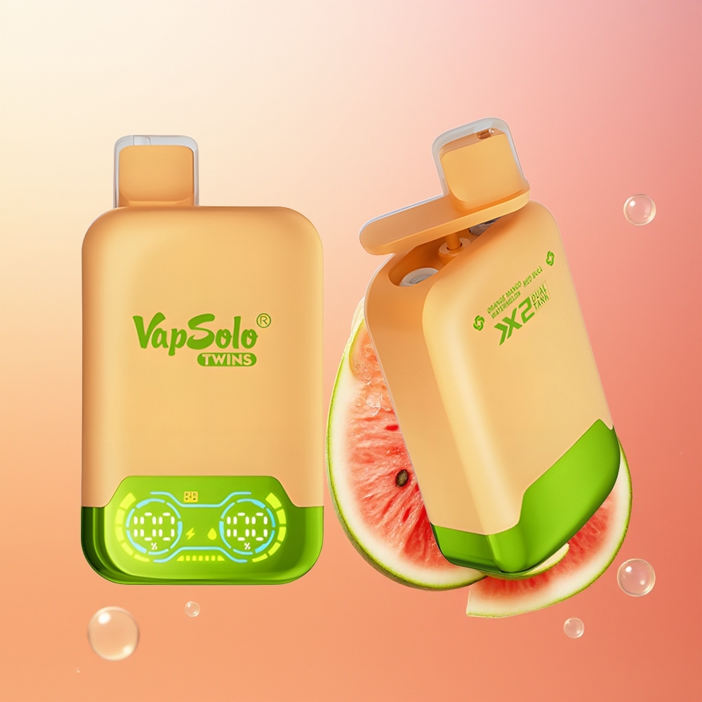 Vapsolo Twins 20000 برتقال مانجو بطيخ و ريد بول 40 مل نوع سي مزدوج