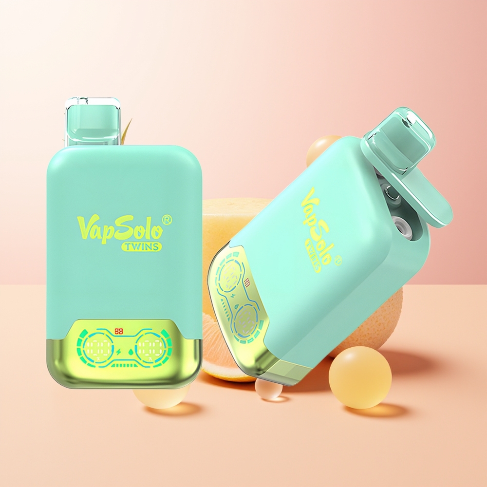 Vapsolo Twins 20000 ثلاثي البطيخ والأناناس جوز الهند مع 40 مل و Type-C