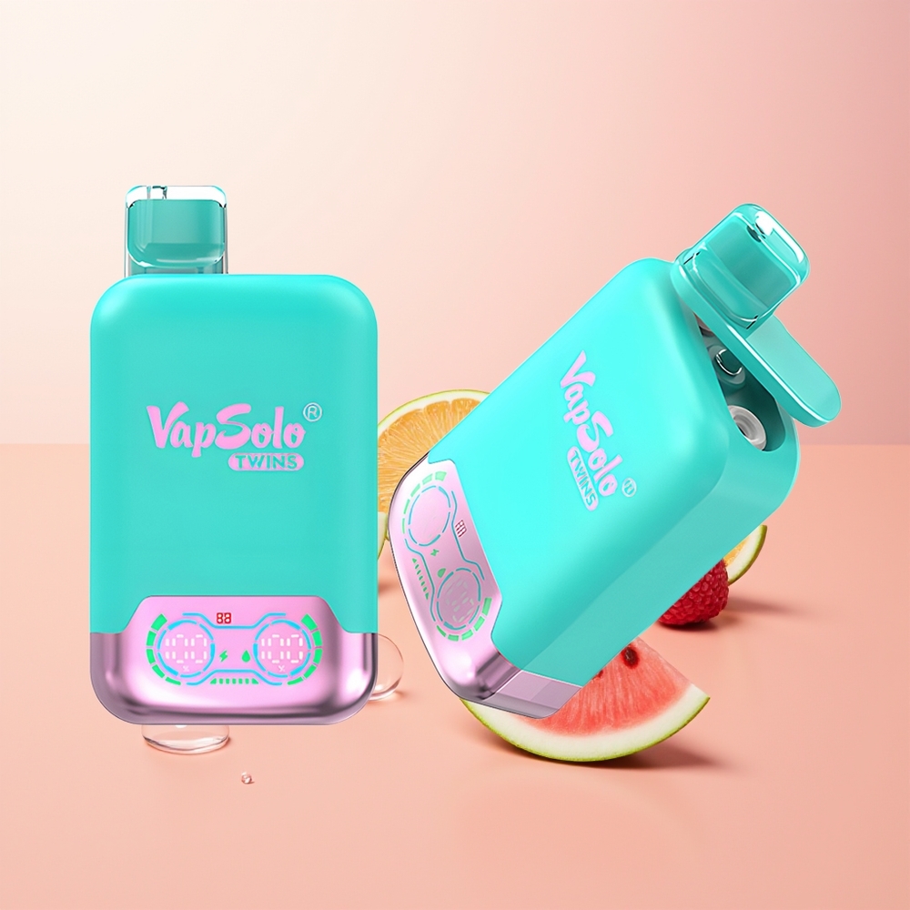 Vapsolo Twins 20000 ثلاثي البطيخ والتوت مع 40 مل و Type-C