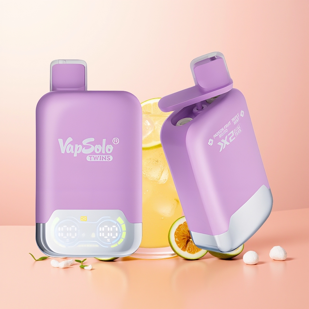 Vapsolo Twins 20000 عصير الفاكهة العاطفة موهيتو والنعناع الثلاثي مع خزانين ونيكوتين 50