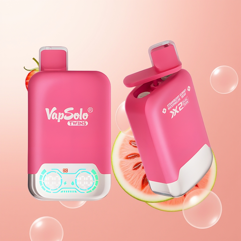 Vapsolo Twins 20000 فراولة بطيخ ودببة جيلي مع شاحن نوع سي و40 مل