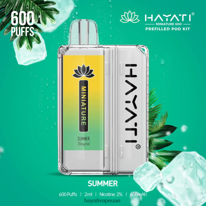Hayati Miniature 600 مجموعة جراب صيف - Hayati Vape Liquid 4B028H48